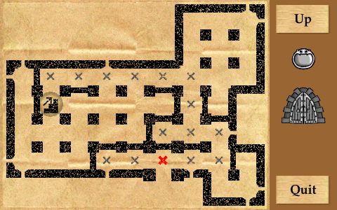 main screen featuring map of the manor